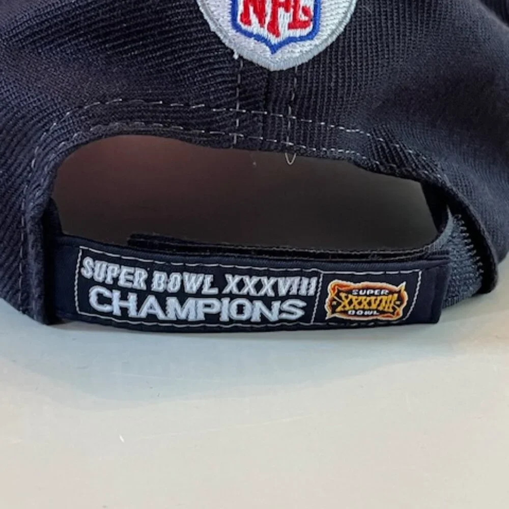 TWO NEW ENGLAND PATRIOT Superbowl XXXVIII hats - NEW